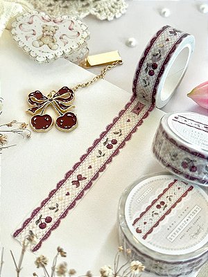 Washi tape Cherry Lace - Leela Journal