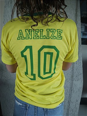 Camiseta Brasil Personalizada com nome costas