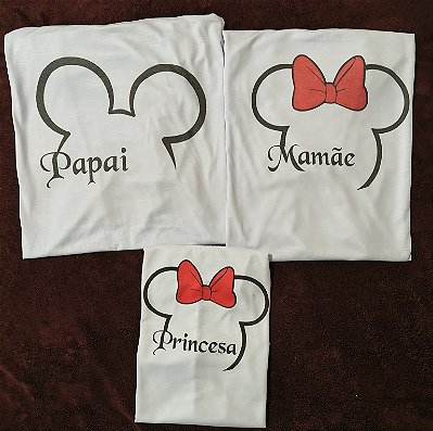 Trio de Camisetas Aniversário Família