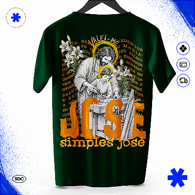 Camiseta Básica JOSÉ 100% Algodão