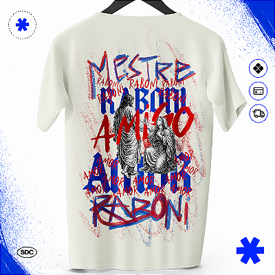 Camiseta Básica Raboni Amigo Amor - 100% Algodão
