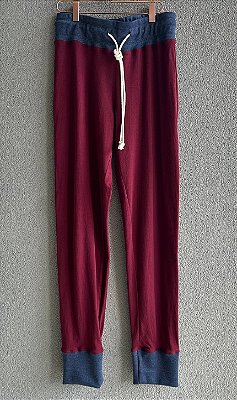 Calça conforto malha algodão com cós destacado