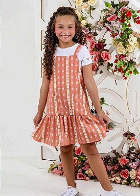 Conjunto Salopete Coração
