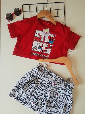 Conjunto Hello Kitty Vermelho