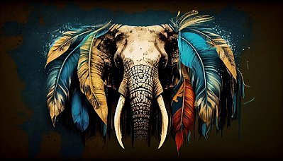 Quadro Decorativo Elefantes 1328