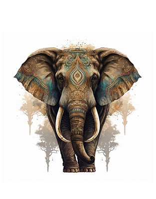 Quadro Decorativo Elefantes 1343
