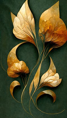 Quadro Decorativo Folhagens de Plantas 1562
