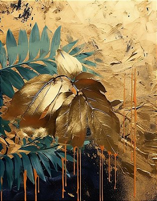 Quadro Decorativo Folhagens de Plantas 1564