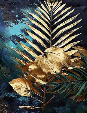 Quadro Decorativo Folhagens de Plantas 1565