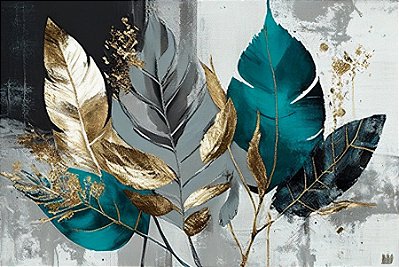 Quadro Decorativo Folhagens de Plantas 1625