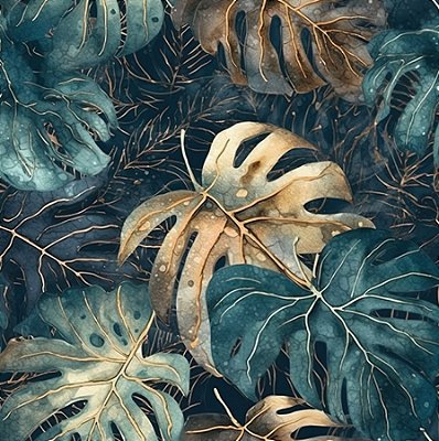 Quadro Decorativo Folhagens de Plantas 1647