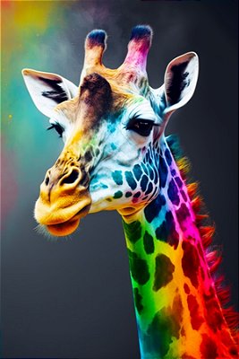 Quadro Decorativo Girafas 1980
