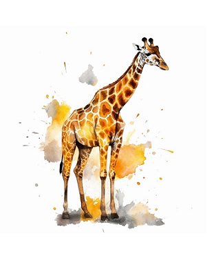 Quadro Decorativo Girafas 1982
