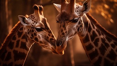 Quadro Decorativo Girafas 1984