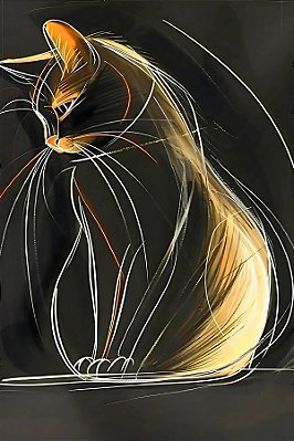 Quadro Decorativo Gatos 2066