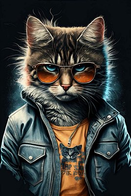 Quadro Decorativo Gatos 2102