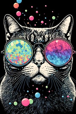 Quadro Decorativo Gatos 2105