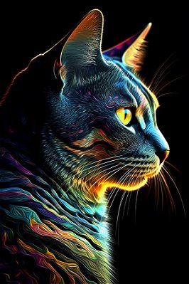 Quadro Decorativo Gatos 2120
