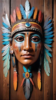 Quadro Decorativo Indigenas 2204