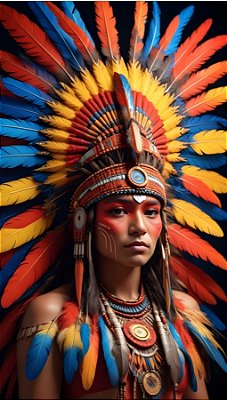Quadro Decorativo Indigenas 2212