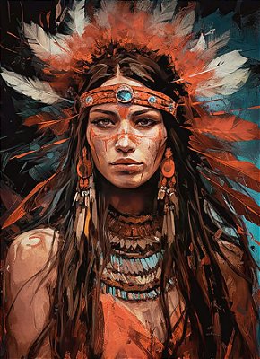 Quadro Decorativo Indigenas 2226
