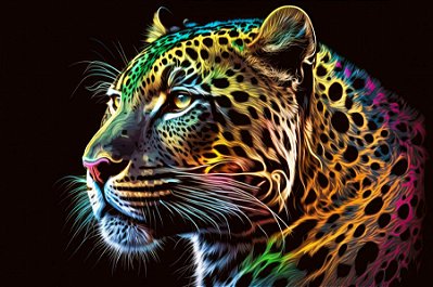 Quadro Decorativo Leopardos 2256