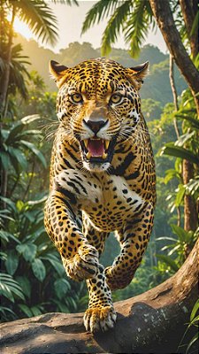 Quadro Decorativo Leopardos 2261