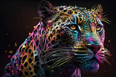 Quadro Decorativo Leopardos 2274