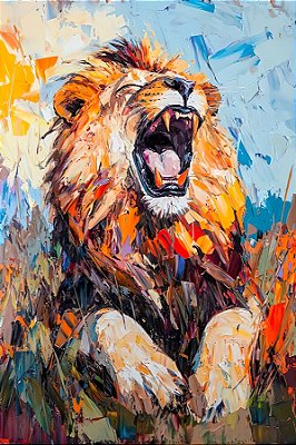 Quadro Decorativo Leões 2303