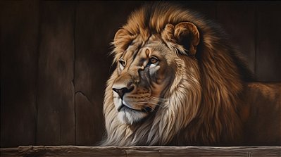 Quadro Decorativo Leões 2413