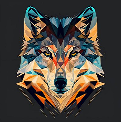 Quadro Decorativo Lobos 2488