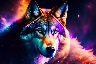 Quadro Decorativo Lobos 2489