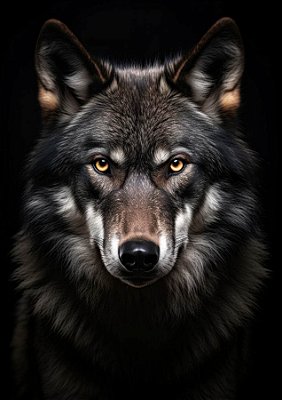 Quadro Decorativo Lobos 2492