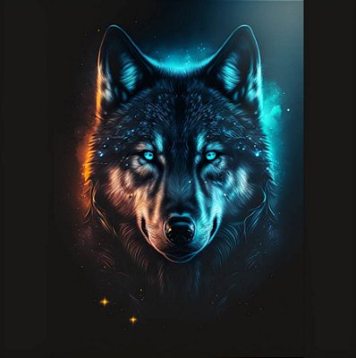 Quadro Decorativo Lobos 2498