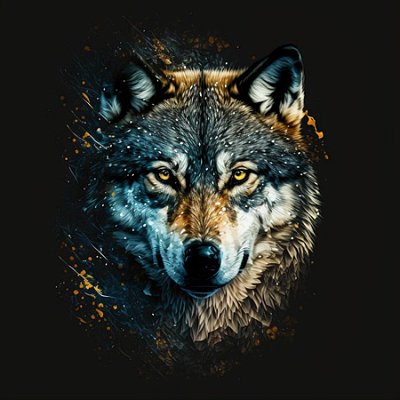 Quadro Decorativo Lobos 2499
