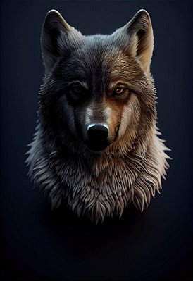 Quadro Decorativo Lobos 2500