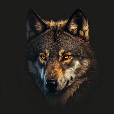 Quadro Decorativo Lobos 2501