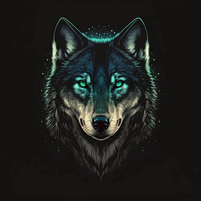 Quadro Decorativo Lobos 2503