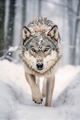 Quadro Decorativo Lobos 2505