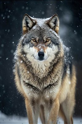 Quadro Decorativo Lobos 2507