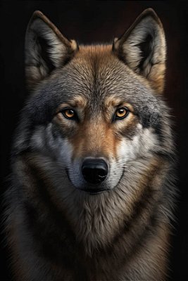 Quadro Decorativo Lobos 2508