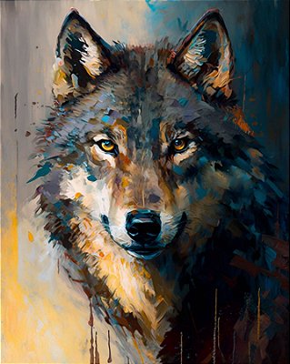 Quadro Decorativo Lobos 2509