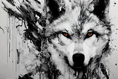 Quadro Decorativo Lobos 2511