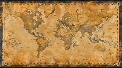 Quadro Decorativo Mapa Mundi 3043