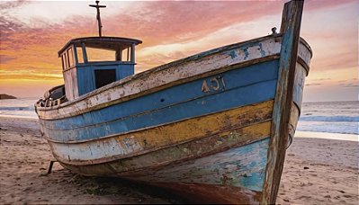 Quadro Decorativo Barcos e Canoas 3065