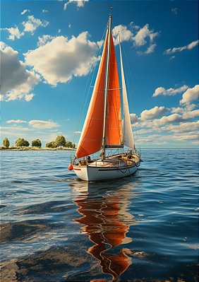 Quadro Decorativo Barcos e Canoas 3231