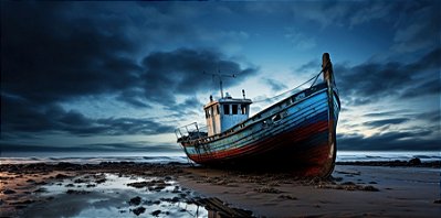 Quadro Decorativo Barcos e Canoas 3296