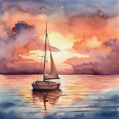 Quadro Decorativo Barcos e Canoas 3298