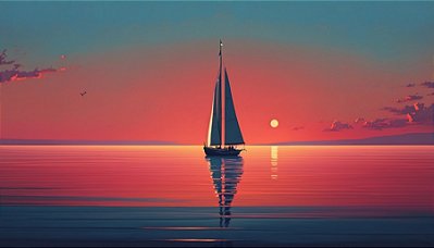 Quadro Decorativo Barcos e Canoas 3301