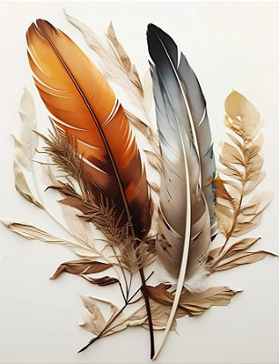 Quadro Decorativo Penas 3533
